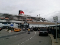 Queen Mary 2 docked in Brooklyn
