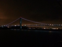 Approaching the Verrazano Narrows Bridge (New York Harbor)