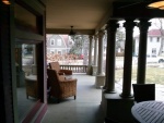 South side of front porch